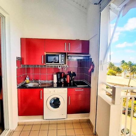 Studio T1 Bis La Belle Vue, Vue Mer, Wifi, Plage A 50M Le Moule Exterior foto